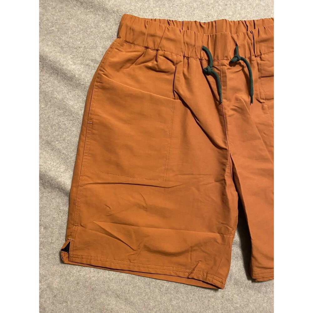 Bodega Shorts Men Large Rust‎ Orange Lined Street Pocket Relaxed Baggy - Picture 2 of 7
